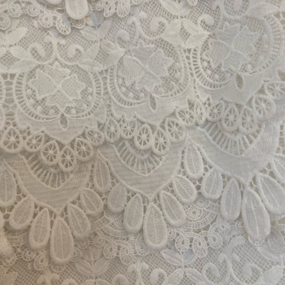 Dainty Jewells layered lace midi skirt Sz M - Picture 6 of 10